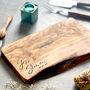 Personalised Olive Wood Serving Board, thumbnail 1 of 12