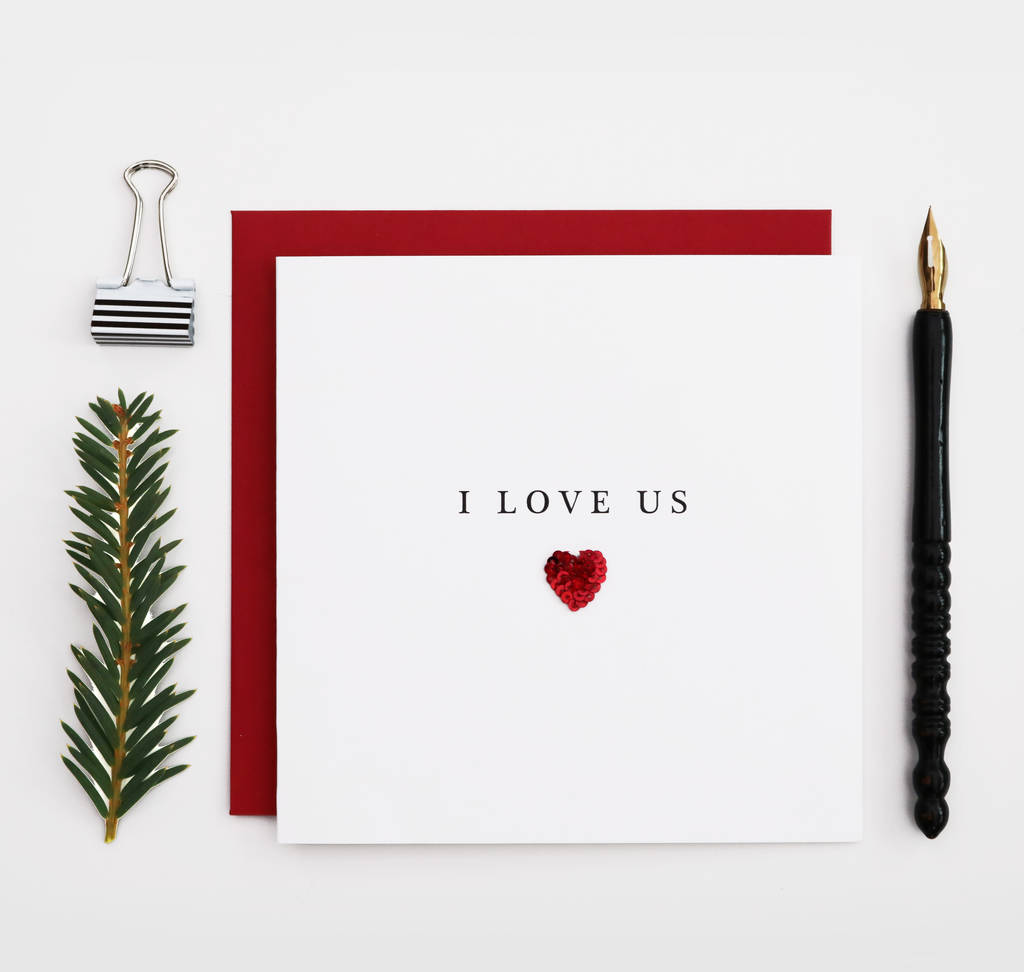 'I Love Us' Card