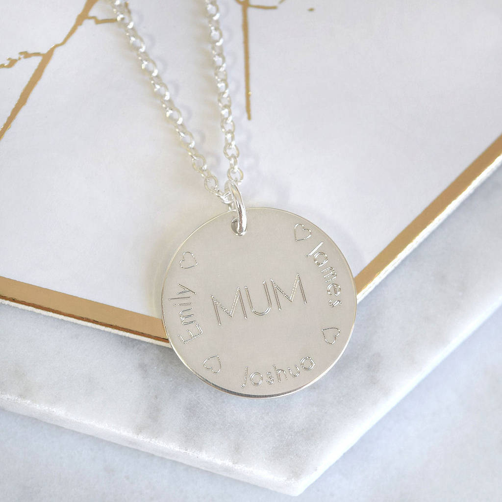Mum Family Necklace By Mia Belle 
