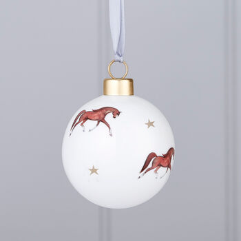 Horse Bone China Bauble Decorations, 5 of 7