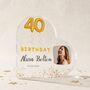 Personalised Birthday Photo Heart Acrylic Plaque, thumbnail 1 of 7