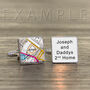 Personalised Favourite Place Football Cufflinks For Him, thumbnail 3 of 9