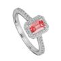 Created Brilliance Norma Pink Lab Grown Diamond Ring, thumbnail 2 of 6