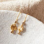 Black Diamond 18 K Gold And Silver Textured Hook Drops, thumbnail 9 of 10