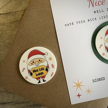Father Christmas' Nice List Token Certificate, 3 of 4