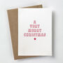 'A Very Merry Christmas' Letterpress Card, thumbnail 3 of 3