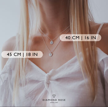21st Birthday Gift For Her – Personalised Initial Disc Necklace, 9 of 10