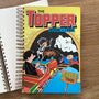 'The Topper 1998' Upcycled Notebook, thumbnail 1 of 6