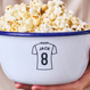 Personalised Football Shirt Popcorn Bowl, thumbnail 2 of 2