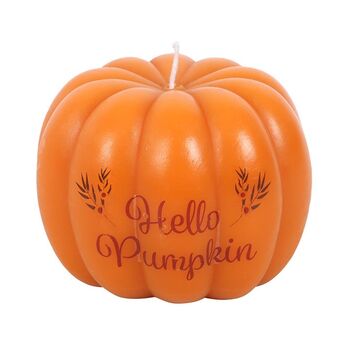Hello Pumpkin Shaped Candle, 2 of 2
