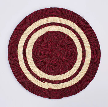 Striped Round Grass Placemat, 3 of 7