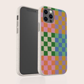 Colour Check Biodegradable Phone Case, 3 of 8