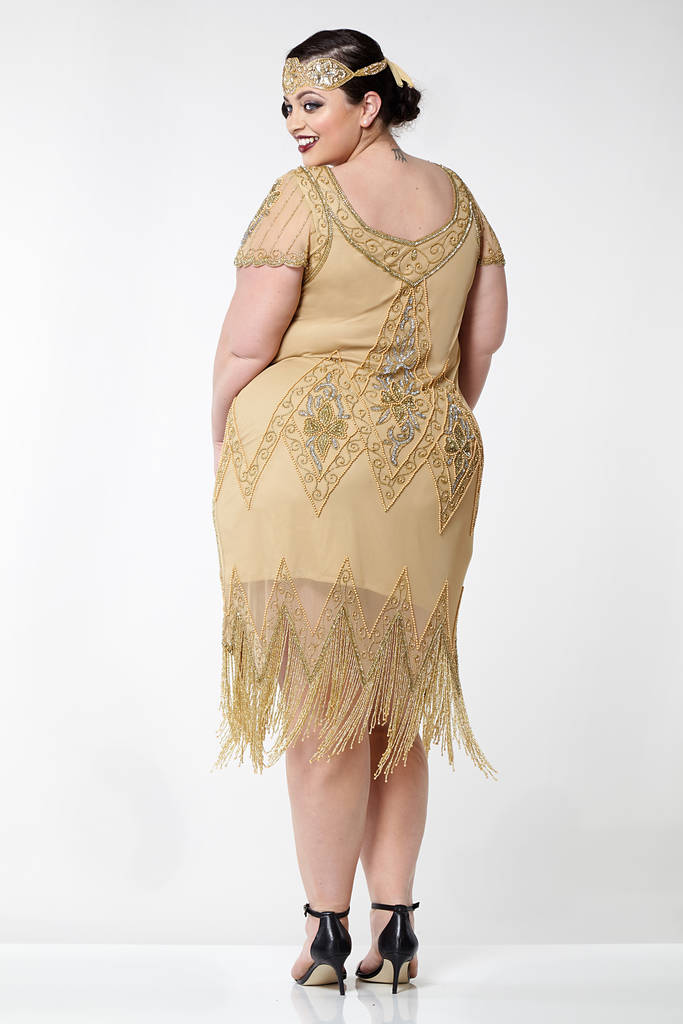 plus size annette fringe dress by gatsbylady london fringe plus size dress