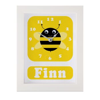 Personalised Childrens Bee Clock, 8 of 9