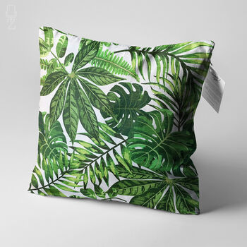 Cushion Cover With Multi Tropical Leaves, 3 of 7