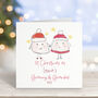 Personalised 'First Christmas As Grandparents Card C, thumbnail 1 of 3