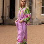 Buddleia Viscose Kimono Robe With Floral Print, thumbnail 5 of 7