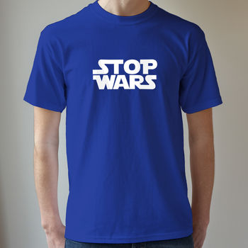 Stop Wars Men's T Shirt, 2 of 6