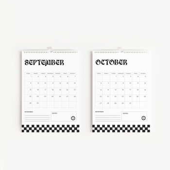 2024 Trendy Checkerboard Calendar, 8 of 8