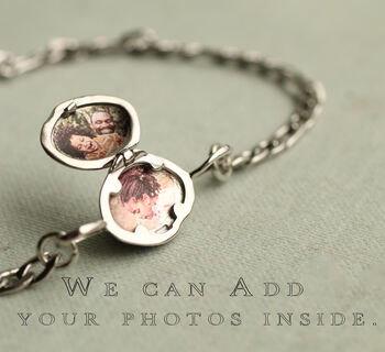 Silver Personalized Locket Bracelet, 3 of 9