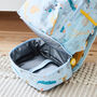 Personalised Blue Safari Mini Backpack With Compartment, thumbnail 4 of 7