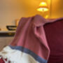 Anniversary Gift Set For Her, Cotton Throw Blanket, thumbnail 10 of 11