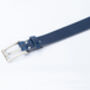 Handmade Mens Premium Leather Belt Blue 35mm Wide, thumbnail 4 of 10