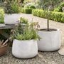 Kalo White Striped Planter Collection, thumbnail 1 of 5