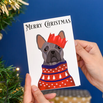 Personalised Party Dog Xmas Card, Lots Of Dog Breeds, 11 of 11