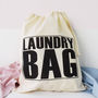 Home And Travel Laundry Bag, Block Letters, thumbnail 1 of 5