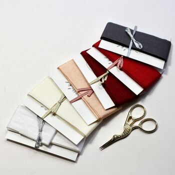 Faux Silk Ribbons. Five Meters, 3 of 12
