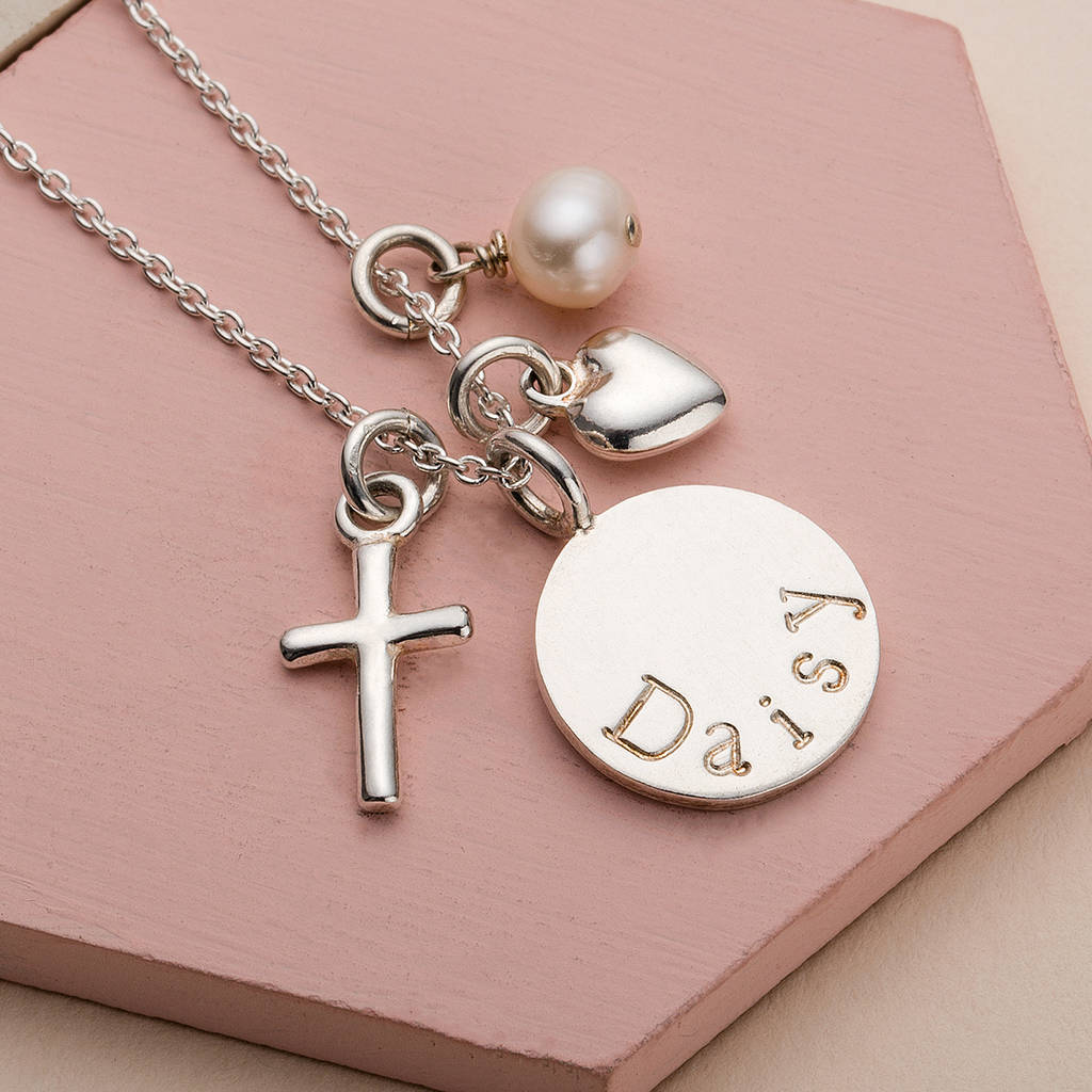 Silver Christening Necklace By Sophie Jones Jewellery