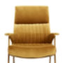 Velvet Mustard High Backed Chair, thumbnail 2 of 2
