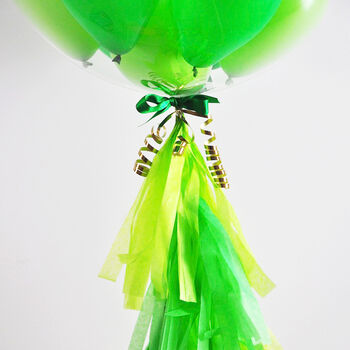 Personalised Green Clear Bubble Balloon, 2 of 4