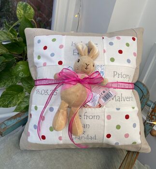 Peter Rabbit© Christening Memory Cushion*, 2 of 12