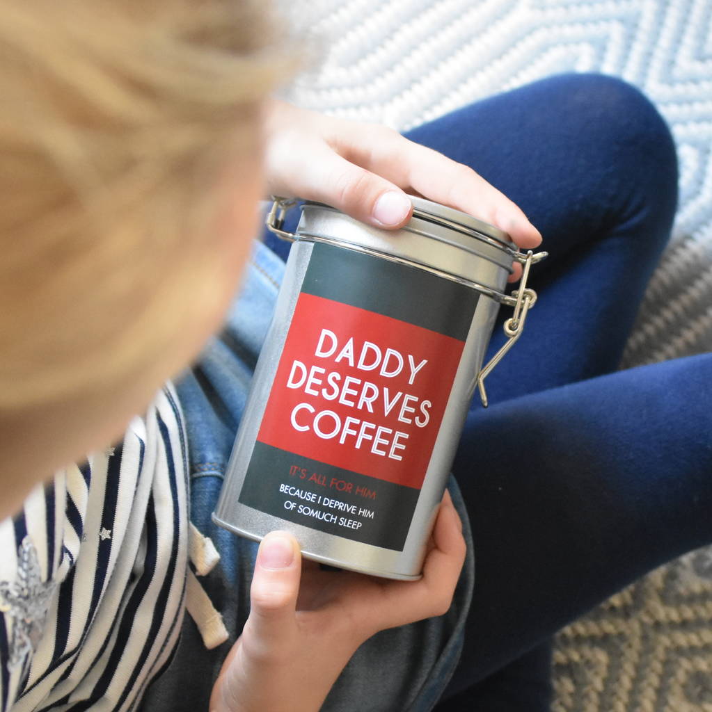 Dads Personalised Coffee Gift In Tin, 1 of 11