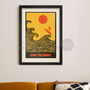 Drop The Bombs Surfing Poster Print, thumbnail 3 of 4