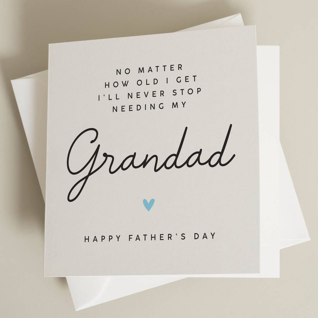 Cute Grandad Fathers Day Card By Paper Scene