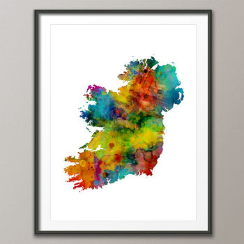 Ireland Map Watercolour Print, 3 of 6