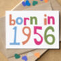 'Born In…' Birthday Card, thumbnail 4 of 8