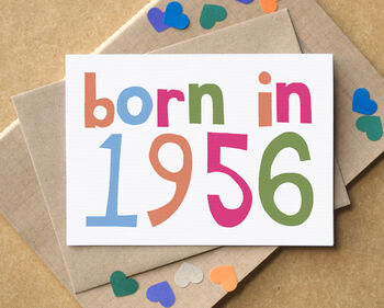 'Born In…' Birthday Card, 4 of 8