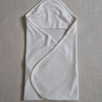 Personalised 100% Cashmere Hooded Baby Blanket Gift Boxed, 6 of 7