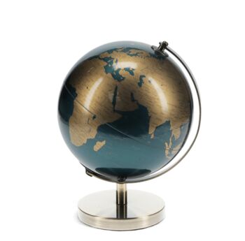 Blue And Gold Usb World Globe Light, 3 of 4