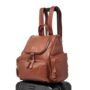 Amber Midi Tan Leather Backpack, thumbnail 9 of 10