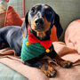 Hand Crocheted Christmas Dog Bandana, thumbnail 1 of 2