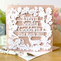 Personalised New Baby Woodland Creatures Card, thumbnail 2 of 3