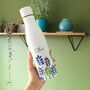 Personalised Cooling Insulated Floral Drinks Bottle, thumbnail 2 of 6