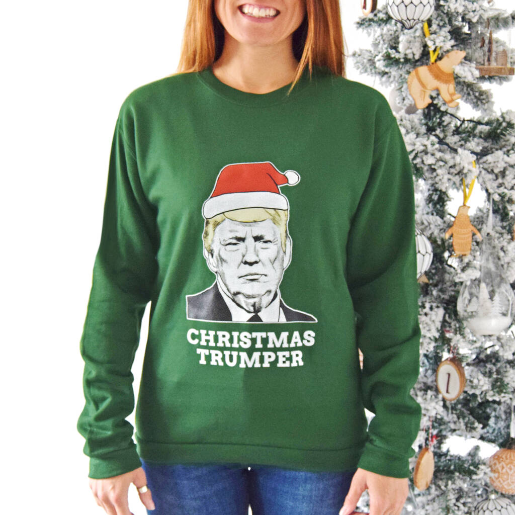 Donald Trump Unisex Christmas Jumper, 1 of 6