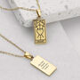 Personalised Three Of Swords Heart Tarot Card Necklace, thumbnail 1 of 6