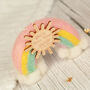 Personalised Felt Rainbow Christening Ornament Gift, thumbnail 3 of 3